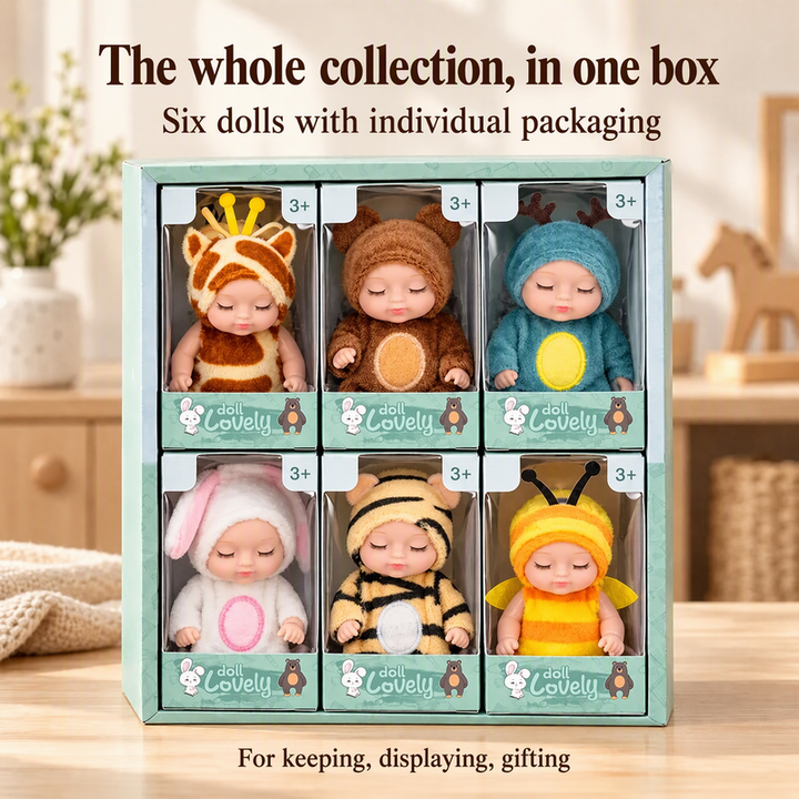 TraumPüppchen™ 6-teiliges Mini-Schlafpuppen-Set