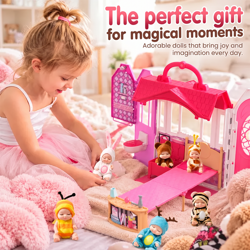 TraumPüppchen™ 6-teiliges Mini-Schlafpuppen-Set