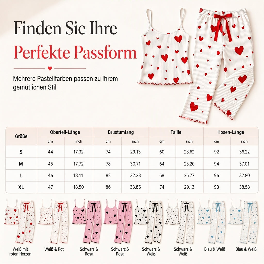 LiebesSchlaf™ Atmungsaktives Rippstrick-Schlafset
