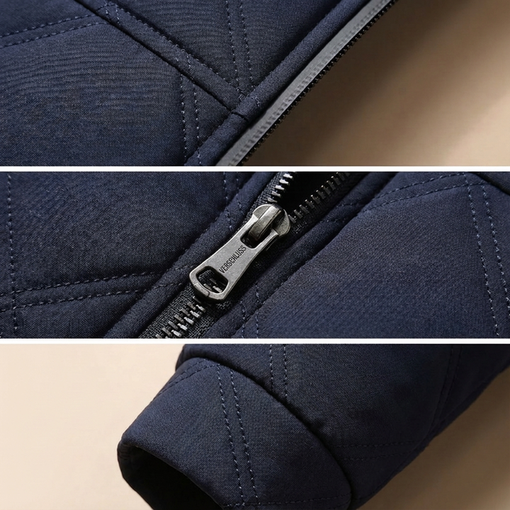 WinterWohl™ Warme Herrenjacke mit Kapuze und Plüschfutter