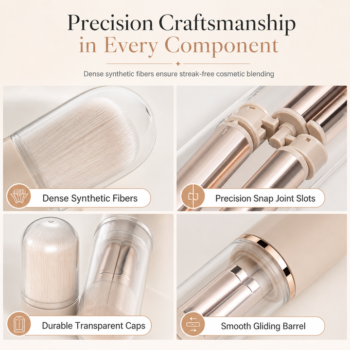 CosmeKapsel™ 5-in-1 Reiseluft Pinsel-Set