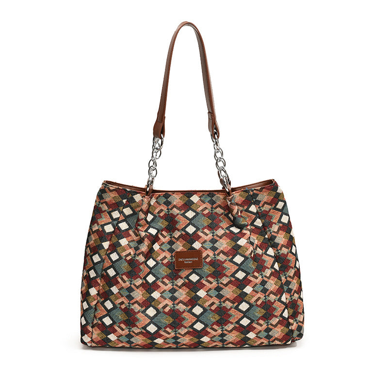 LeoEleganz™ Geräumige Schultertasche mit Leopardenmuster