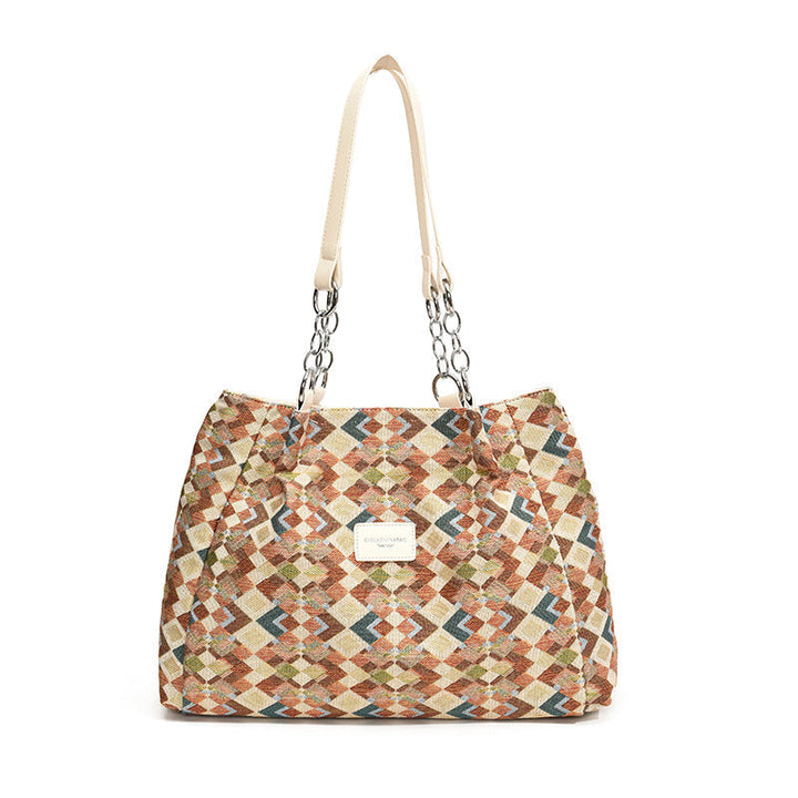 LeoEleganz™ Geräumige Schultertasche mit Leopardenmuster