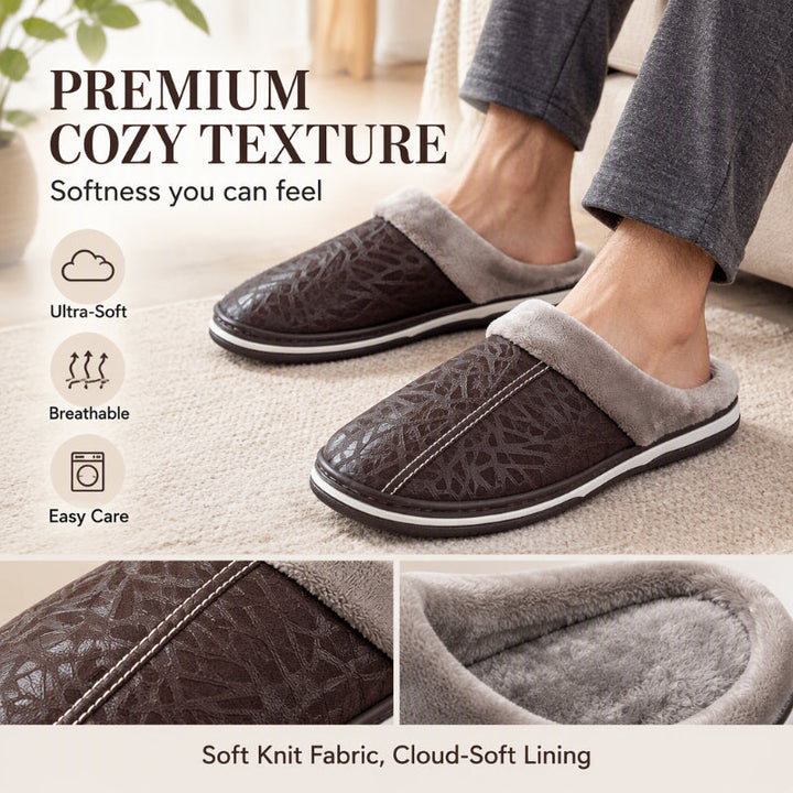 SolaStep™ Wasserdichte Herren Winter-Hausschuhe