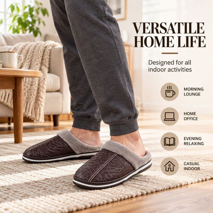 SolaStep™ Wasserdichte Herren Winter-Hausschuhe