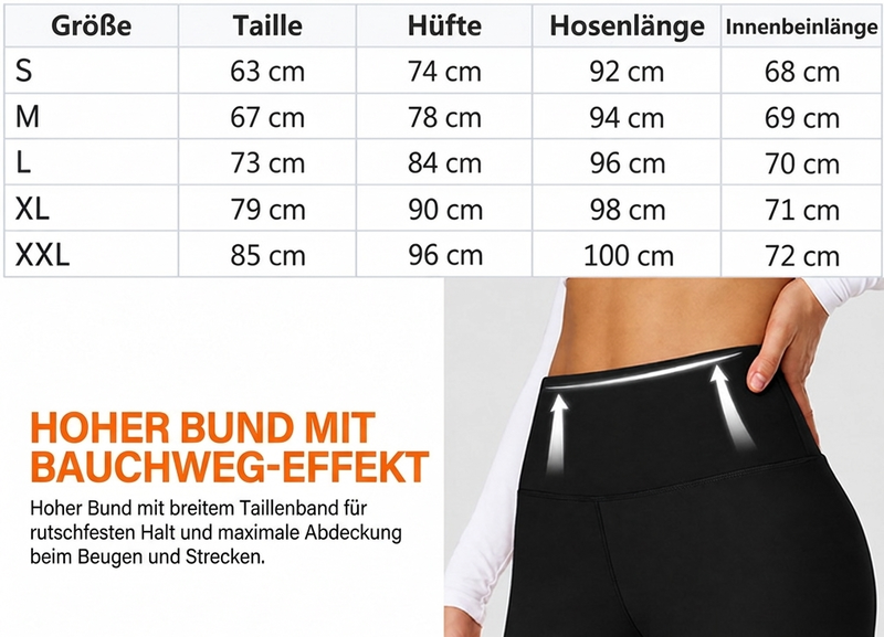 ThermoForm™ Figurformende Thermo-Leggings mit hohem Bund