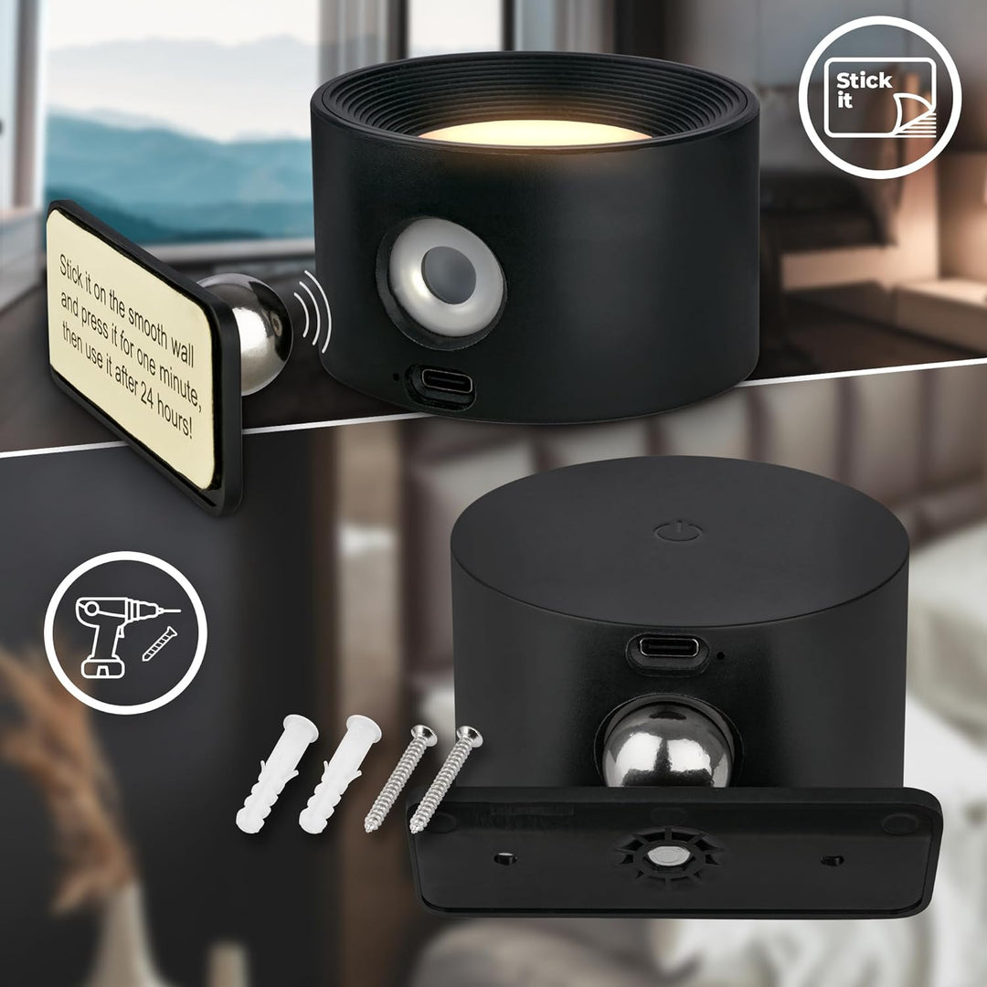LED Lampe | Lampe mit Bewegungsmelder | Kabellose Lampe | Strahl360