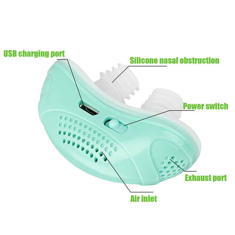 Mini CPAP Gerät | Elektronisches Anti-Schnarchen Gerät | Leise & Tragbar | Komfortable Atmung im Schlaf