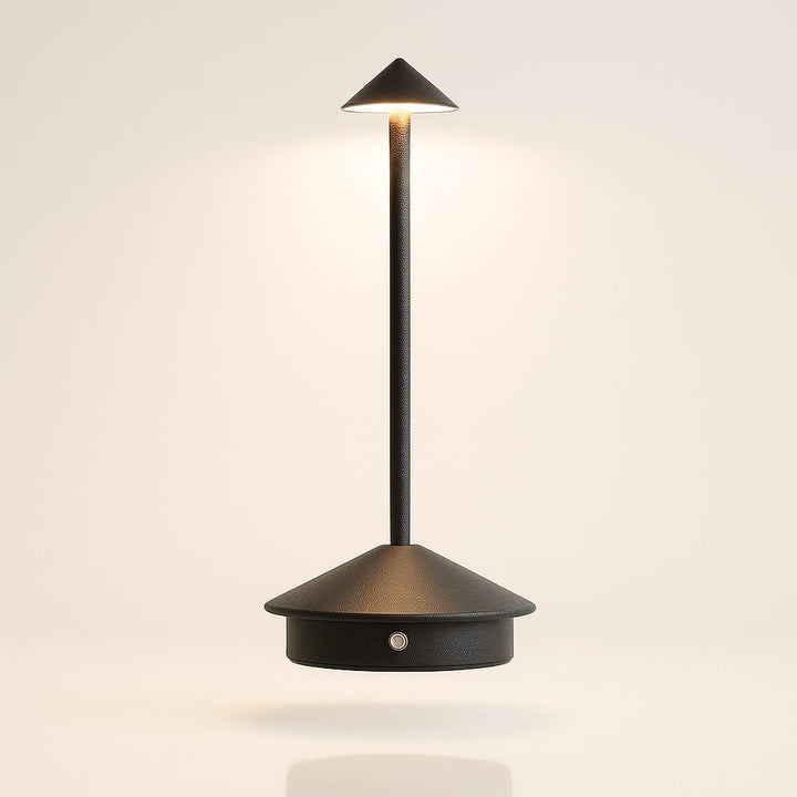 Tischleuchte mit Akku | Kabellose Tischlampe | Dimm­bare Lampe mit Touch | Lunelle