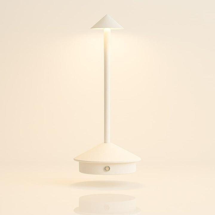 Tischleuchte mit Akku | Kabellose Tischlampe | Dimm­bare Lampe mit Touch | Lunelle