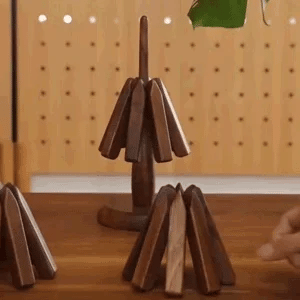 Topfuntersetzer aus Holz | Tischuntersetzer mit modernem Design | HolzKunst (3 Stück)