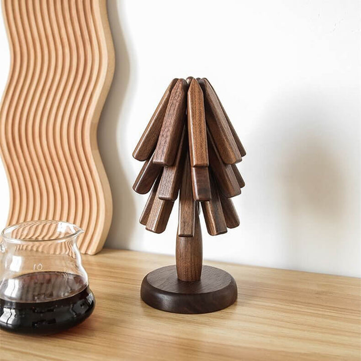Topfuntersetzer aus Holz | Tischuntersetzer mit modernem Design | HolzKunst (3 Stück)
