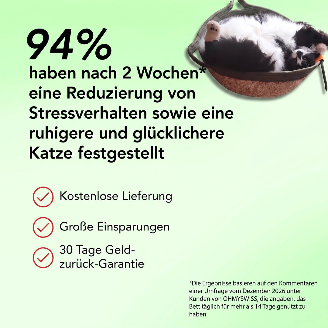KatzenNest™ Geflochtener Seilkorb für Katzen