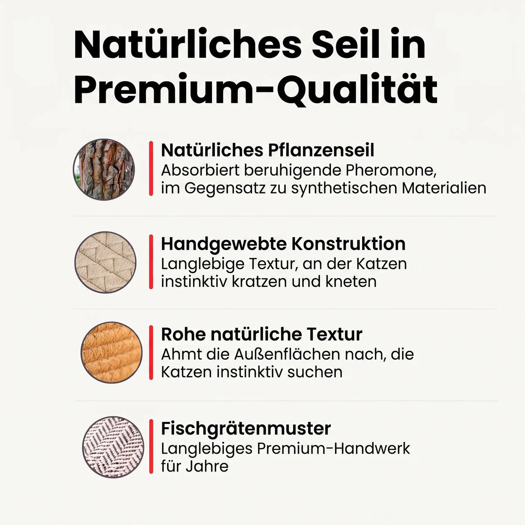 KatzenNest™ Geflochtener Seilkorb für Katzen