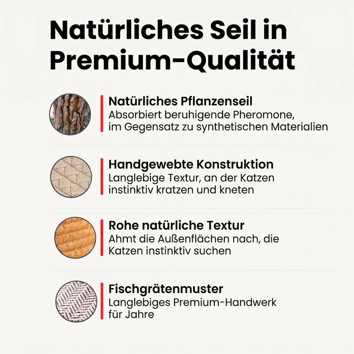 KatzenNest™ Geflochtener Seilkorb für Katzen