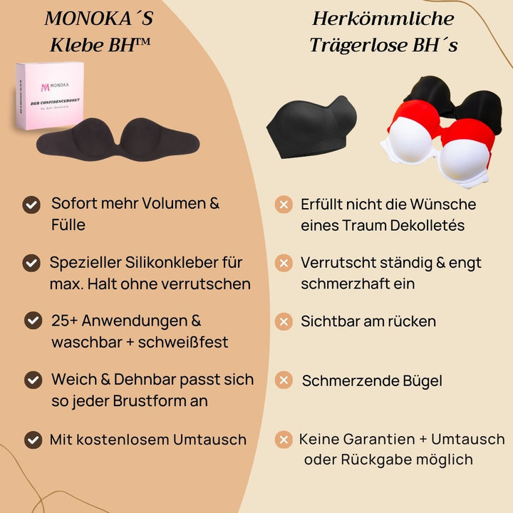 UnsichtForm™ Trägerloser Push-up-Klebe-BH