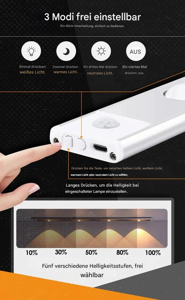 GlowEase™ - LED-Streifen mit Bewegungssensor