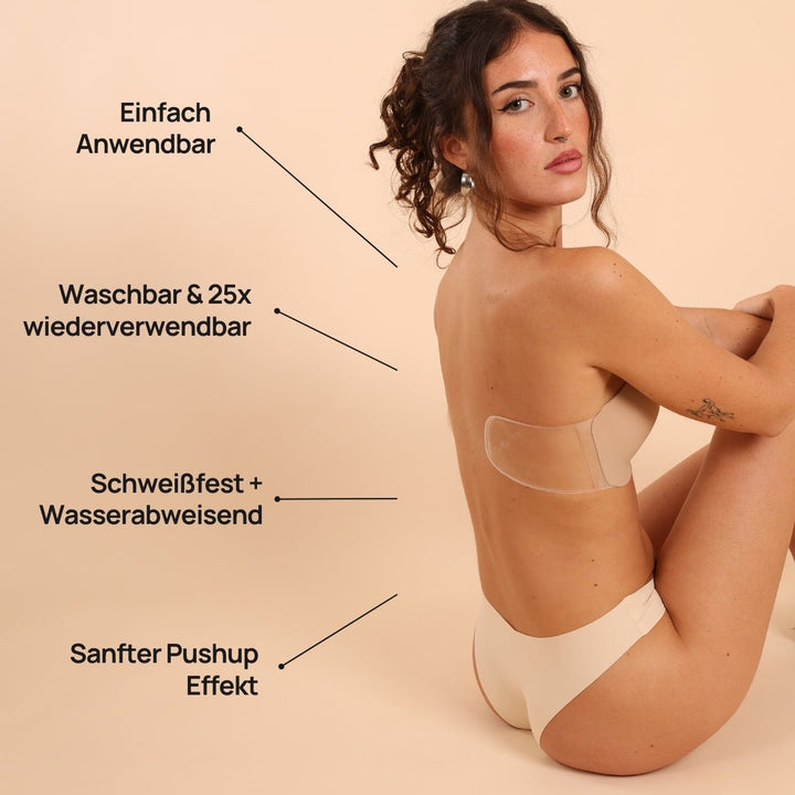 UnsichtForm™ Trägerloser Push-up-Klebe-BH