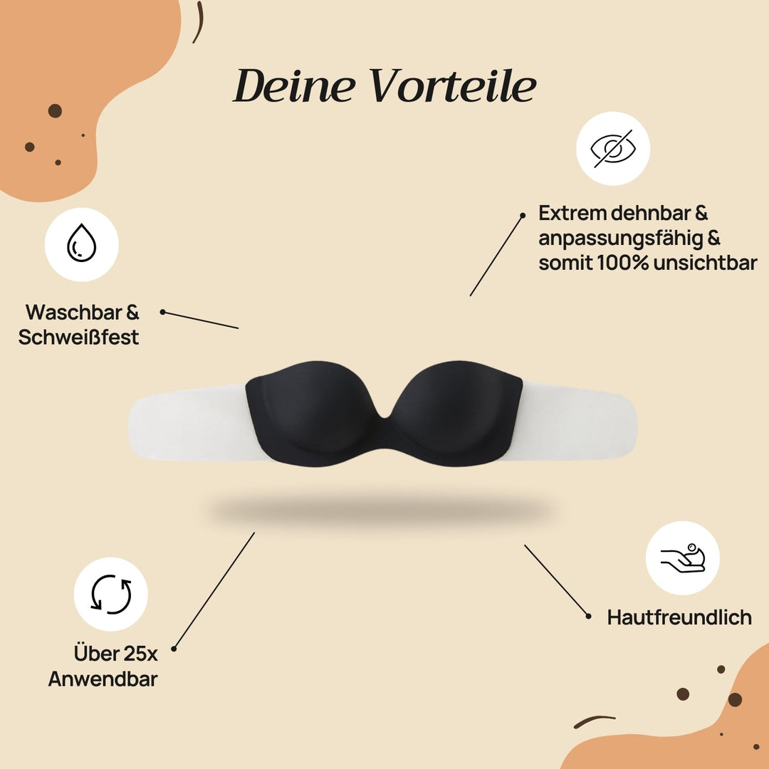 UnsichtForm™ Trägerloser Push-up-Klebe-BH