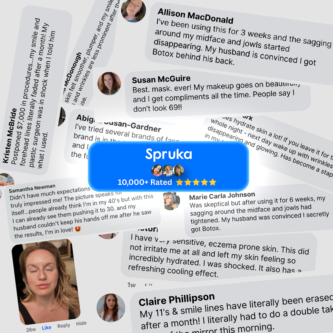Spruka® Glass Skin Collagen Maske