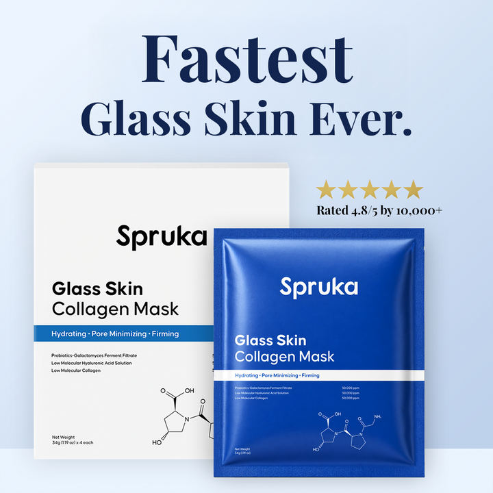 Spruka® Glass Skin Collagen Maske