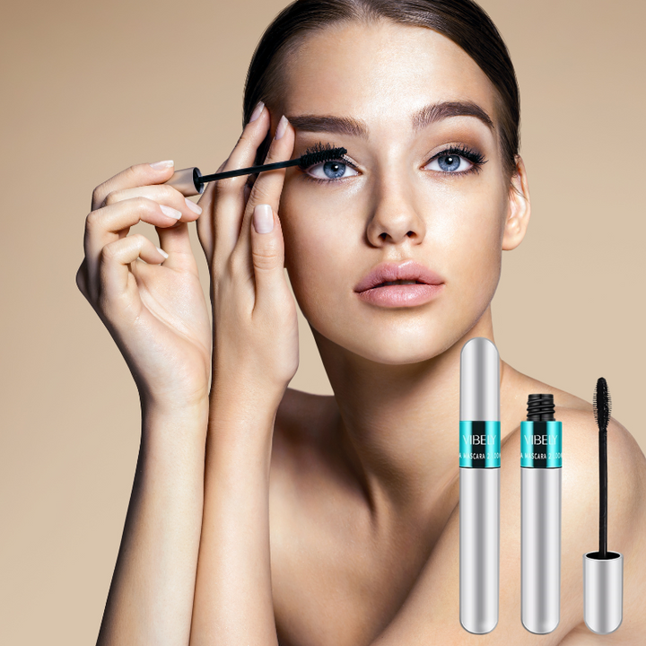 Vibely™ – 4D Wimperntusche aus Seidenfasern für voluminöse, lange & geschmeidige Wimpern [1 + 1 Gratis]