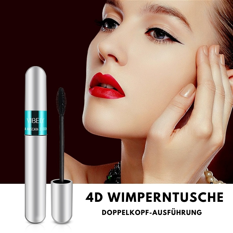 Vibely™ – 4D Wimperntusche aus Seidenfasern für voluminöse, lange & geschmeidige Wimpern [1 + 1 Gratis]