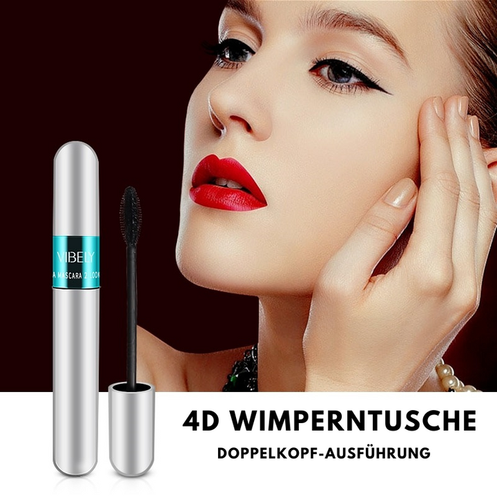 Vibely™ – 4D Wimperntusche aus Seidenfasern für voluminöse, lange & geschmeidige Wimpern [1 + 1 Gratis]