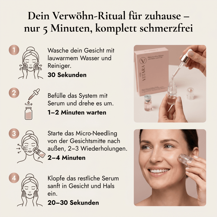 Anti-Falten-Starterset - VITARA Micro-Needling Infusion für zu Hause