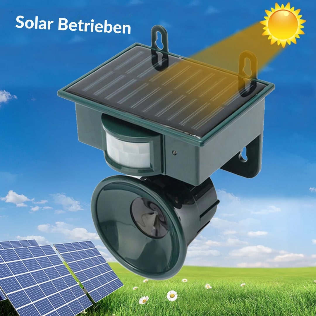 Tauben vertreiben von Balkon & Garten | Vogelabwehr Gerät | VogelBlock