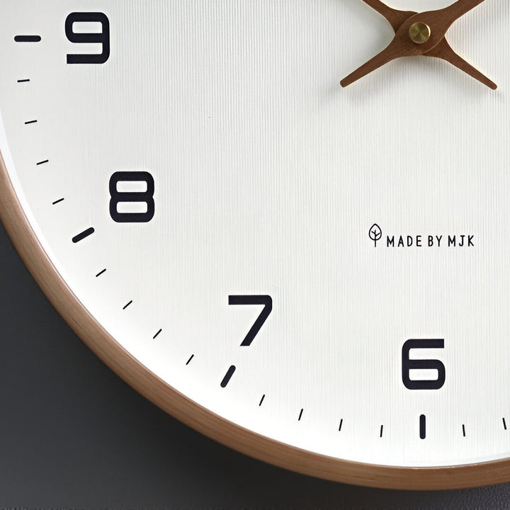 Wanduhr aus Holz | Moderne Uhr für Wohnzimmer | Nordische Design Wanduhr | NordUhr