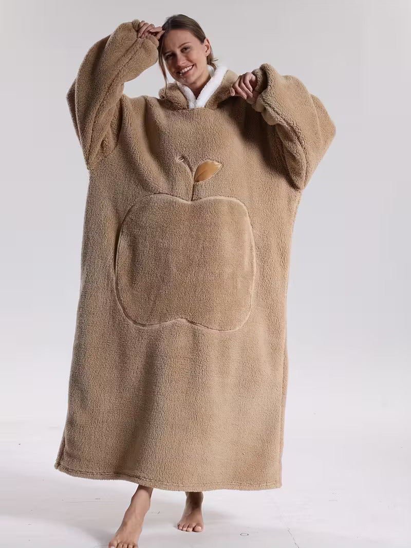 Hoodie Decke | Decke mit Ärmeln | Tragbarer Decken Pullover | WärmeHood