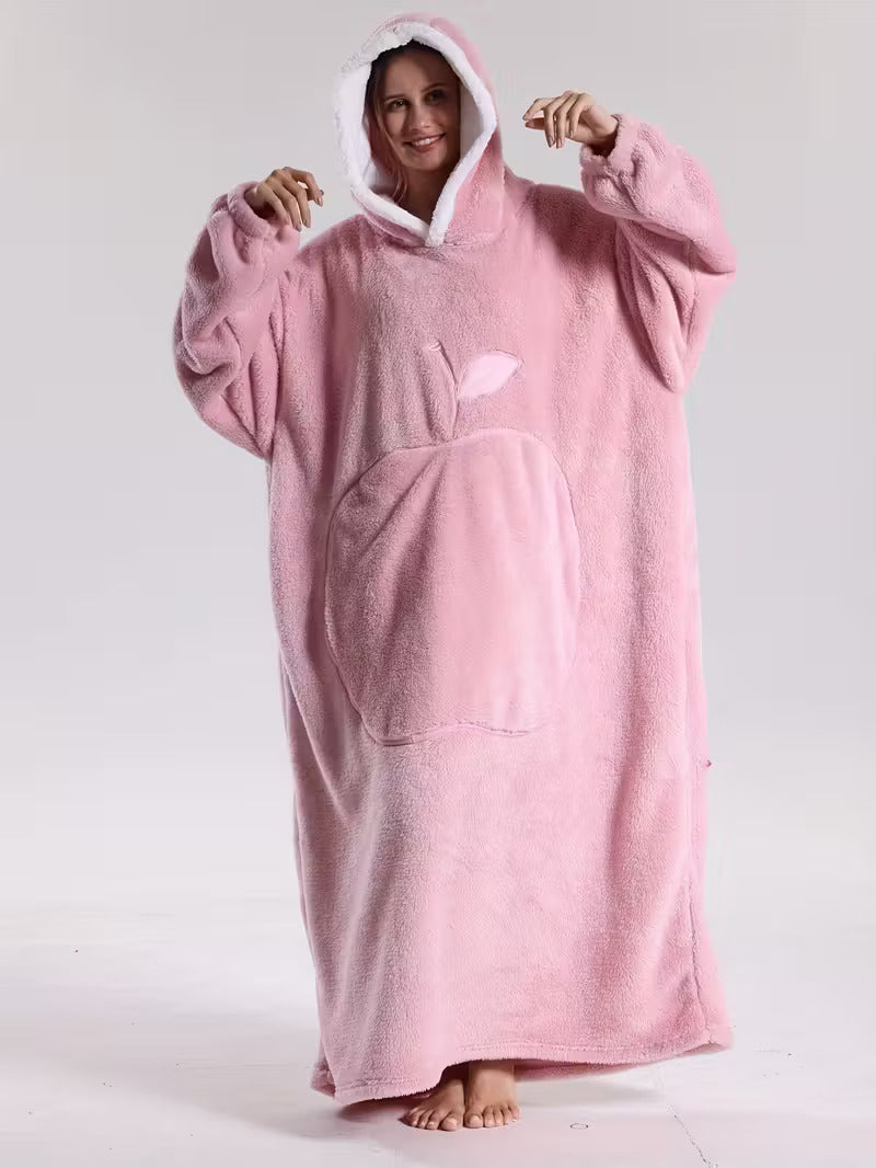 Hoodie Decke | Decke mit Ärmeln | Tragbarer Decken Pullover | WärmeHood