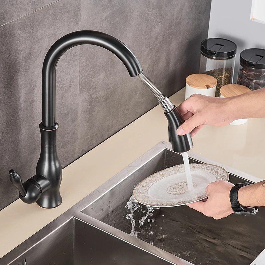 Wasserhahn für Küche | Ausziehbare Küchenarmatur | Spültischarmatur | AquaKraft