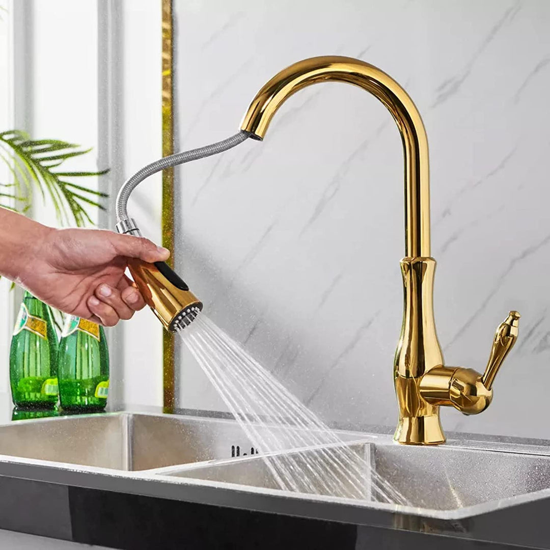 Wasserhahn für Küche | Ausziehbare Küchenarmatur | Spültischarmatur | AquaKraft