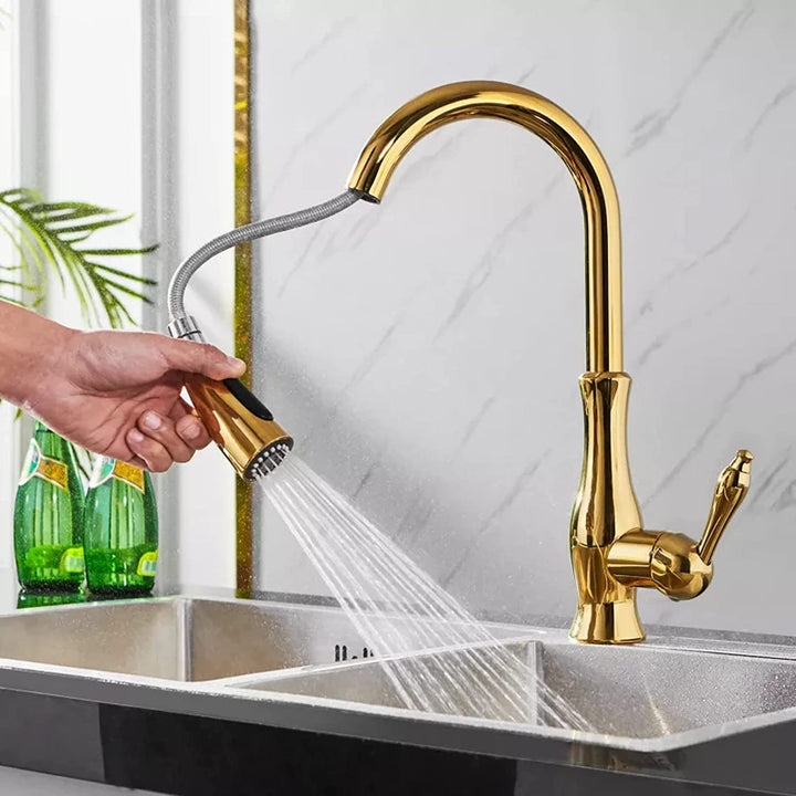Wasserhahn für Küche | Ausziehbare Küchenarmatur | Spültischarmatur | AquaKraft