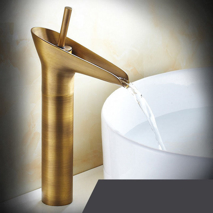 Wasserhahn für Küche & Badezimmer | Wasserfall Waschtischarmatur | Antike Spültischarmatur | Armaturix