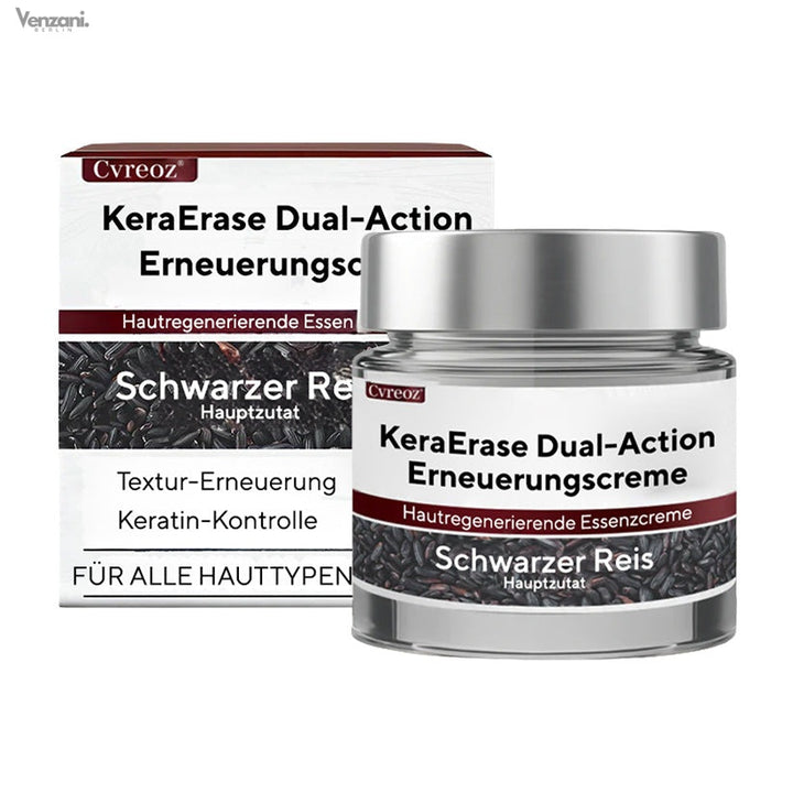 Cvreoz® KeraErase Dual-Action Erneuerungscreme - Die Kraft aus Schwarzem Reis gegen raue Stellen