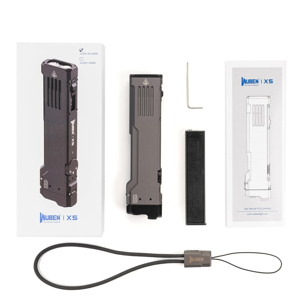 WUBEN X5 3-in-1 1300 Lumen Kompakte EDC-Taschenlampe