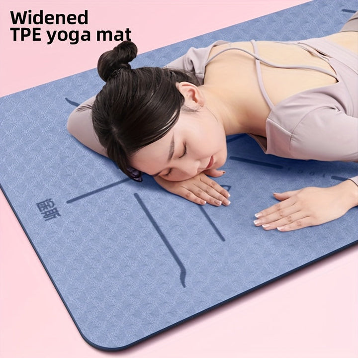 Yogamatte mit Körperausrichtungssystem | Rutschfeste Gymnastikmatte | Sportmatte | Aligna