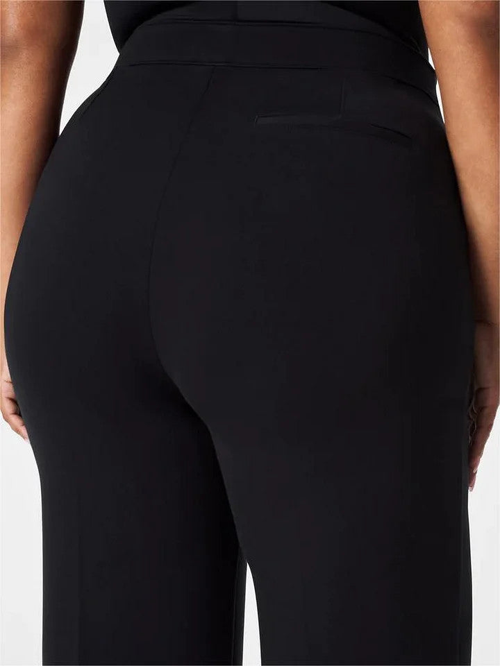 StilVogue | Hohe-Taille Marlenehose mit Knopfdetails